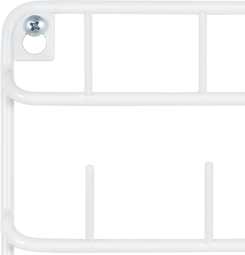 HAITRAL HAITARL 4 Set of 54-Spool Sewing Thread Holder, Wall-Mounted Metal Rack, White - Image 4